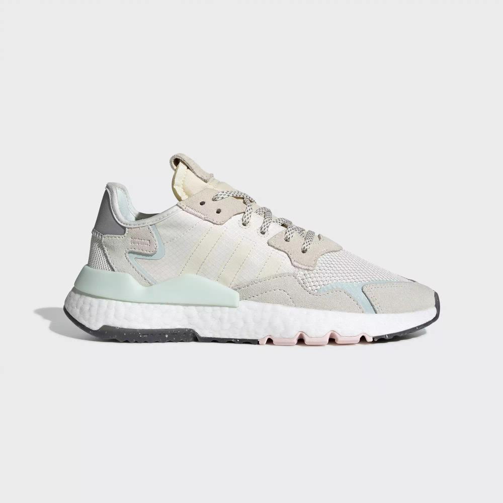 Adidas Nite Jogger W Tenis Blancos Para Mujer (MX-68254)